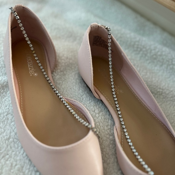 Pink Flats with Rhinestones - Picture 3 of 4
